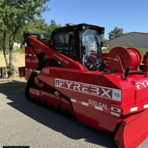 FYREBX-5T 500 Gallon Skid Steer Attachment for firefighting.
